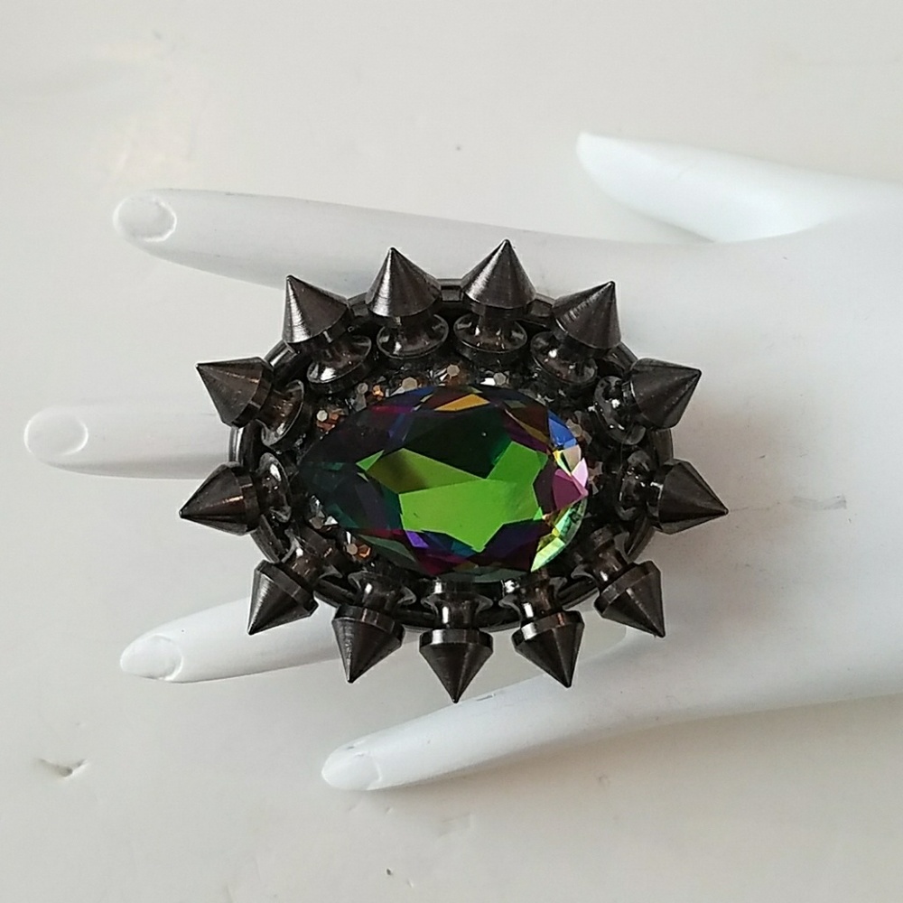 GASOLINE GLAMOUR SPIKE RING ELECTRA drop
